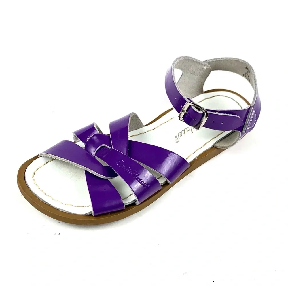 Salt Water Girls Purple Patent Leather Ankle Strap Sandals Size 2